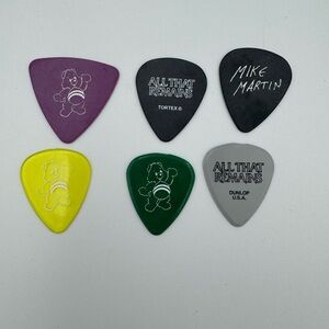 All That Remains Stage Used Guitar Pick Lot Mike Martin Jeanne Sagan ATR Metalco